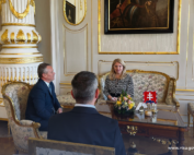 Ľubomír Andrassy počas rokovania s prezidentkou SR Zuzanou Čaputovou