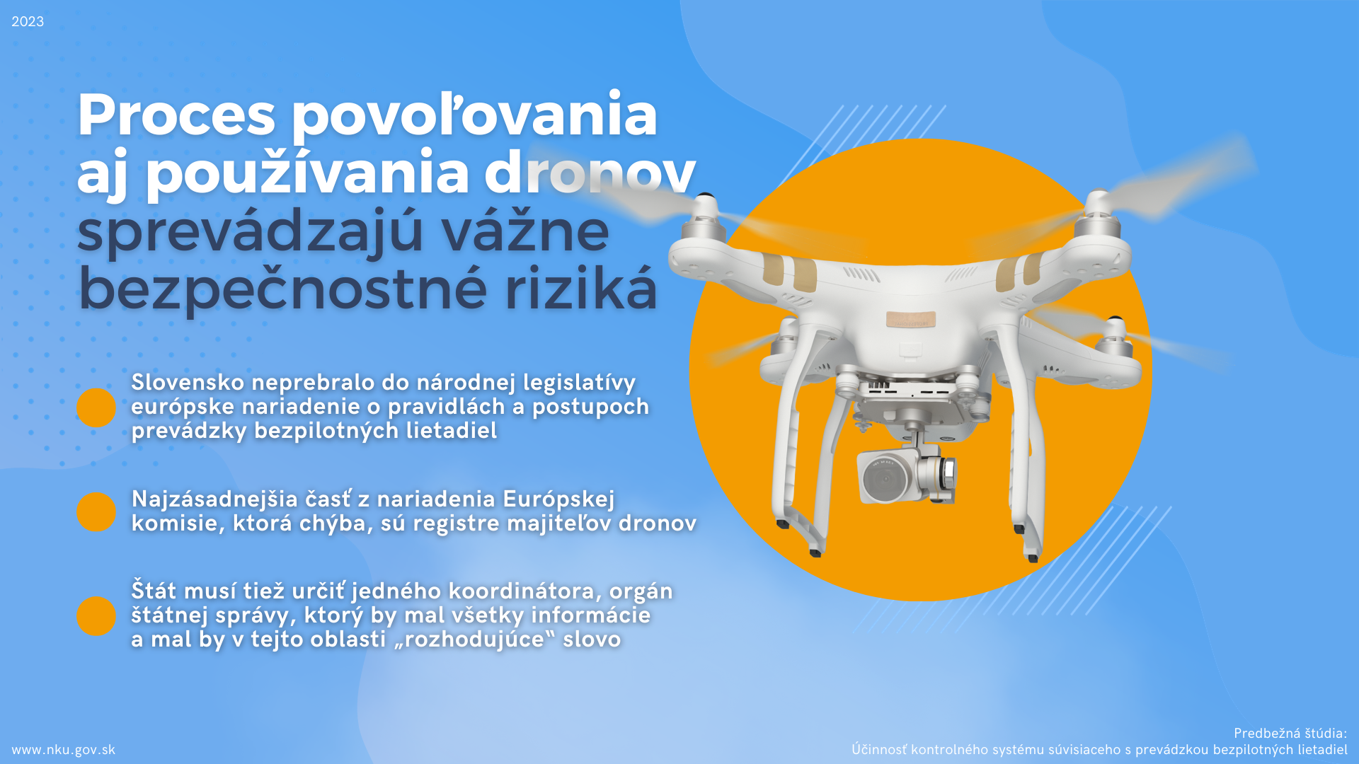 Proces povoľovania aj používania dronov sprevádzajú vážne bezpečnostné riziká
